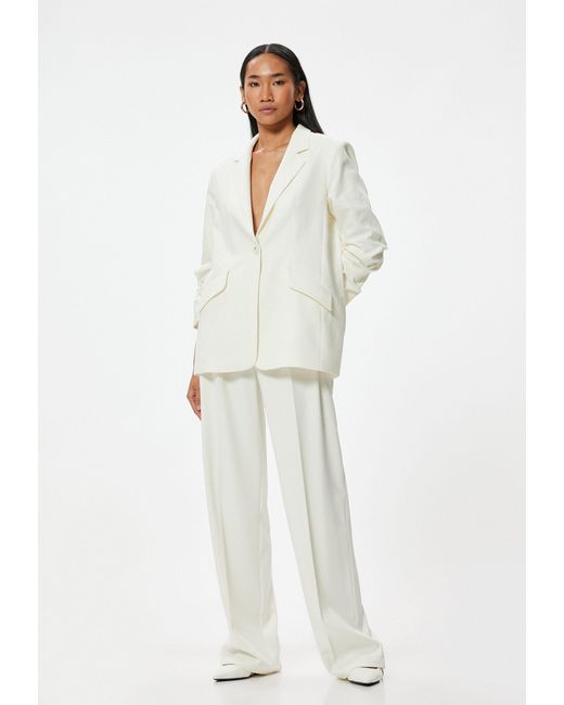 Koton White Jackenblazer Regular Klassisch