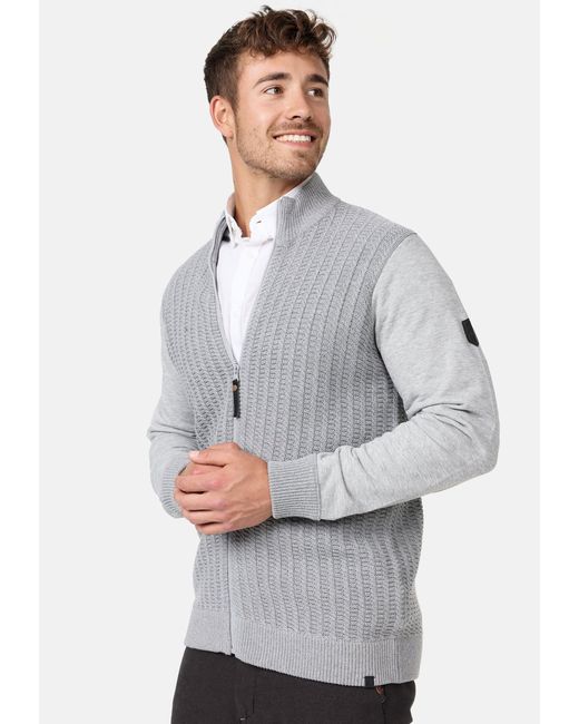INDICODE Sweatjacke INCason in Gray für Herren