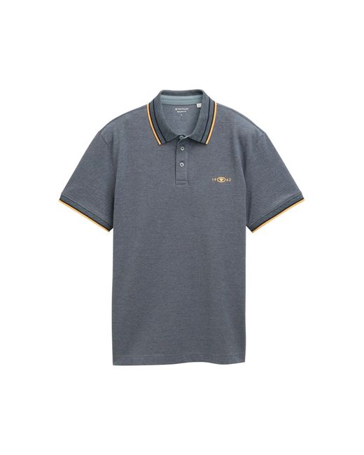 Tom Tailor Piqué Poloshirt mit Stretch in Blue für Herren