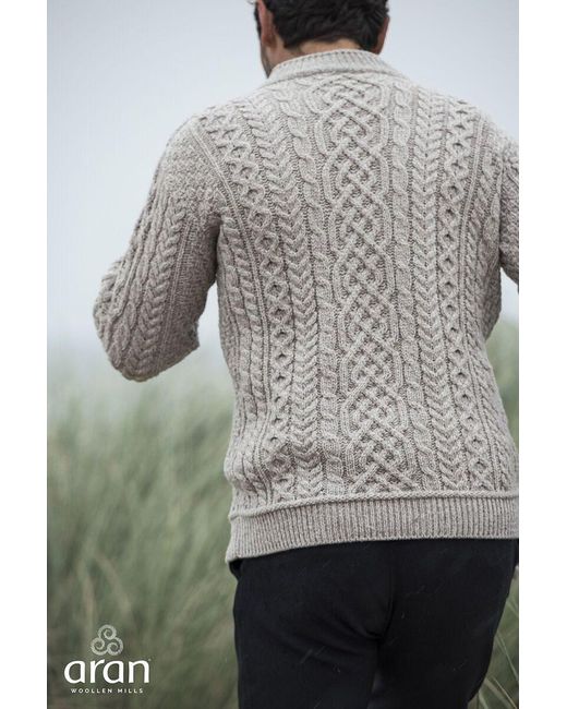 Carraig Donn Strickpullover handgestrickt aus Irland in Gray für Herren