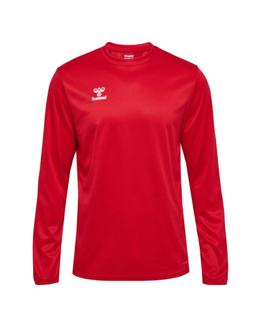 Hummel Fleecepullover Pullover hmlEssential Sweatshirt 224639 in Red für Herren