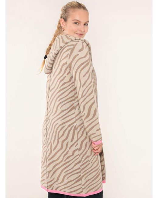 Zwillingsherz Natural Strickjacke Cardigan "Zebra