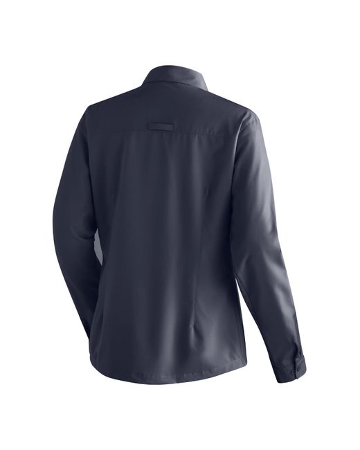 Maier Sports Blue Funktionsbluse Magos L/S W Hemdbluse
