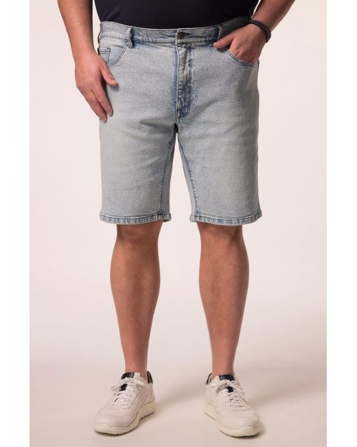 Men Plus Plus Bermudas Men+ Bermuda Bauchfit 5-Pocket Straight Fit bis 72 in Gray für Herren