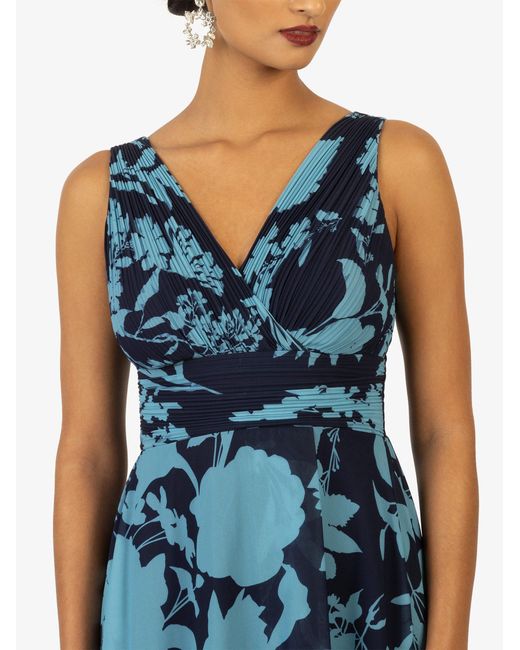 Kraimod Blue Abendkleid mit Drapierung