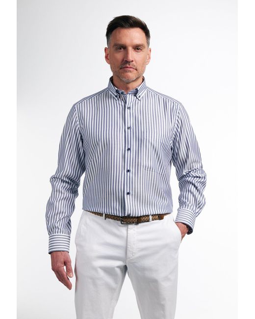 Eterna Overhemd Met Lange Mouwen Comfort Fit in het Blauw voor heren | Lyst  NL