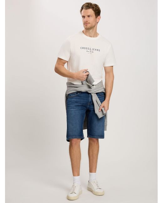 Cross Jeans ® T-Shirt 16093 in White für Herren