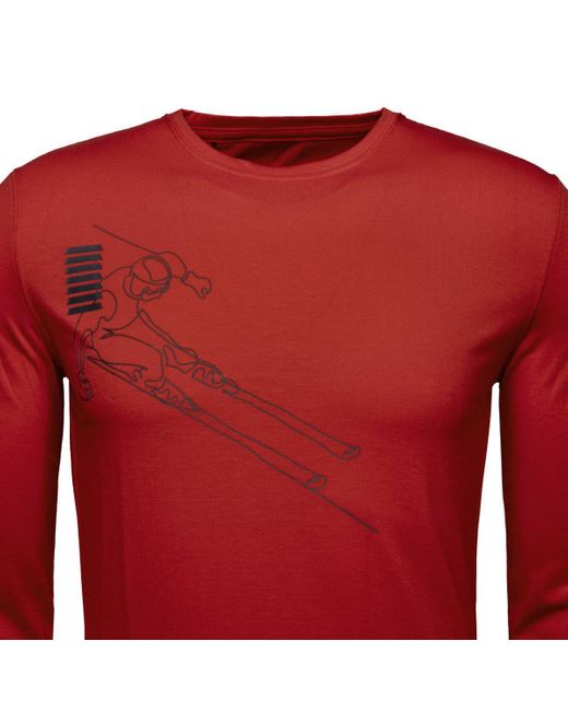 Schoeffel Langarmshirt Hasliberg in Red für Herren