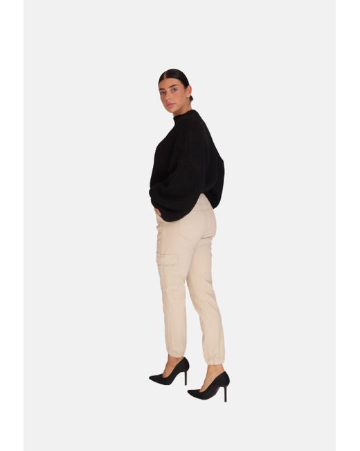 Elara Black Cargohose (1-tlg)