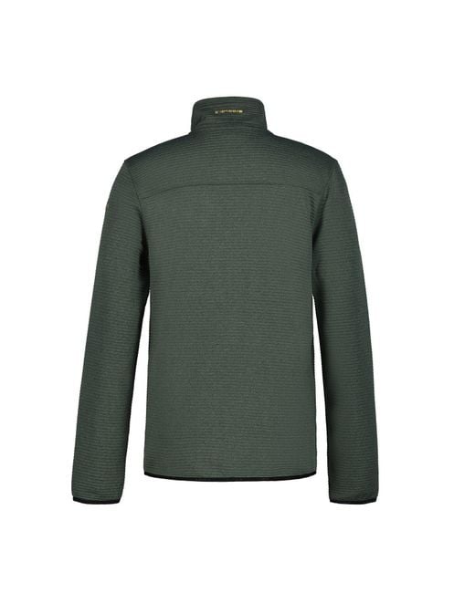 Icepeak Strickfleecejacke Berthold Midlayer, dünne Unterjacke in Green für Herren