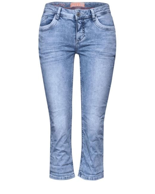 Street One Regular-fit-Jeans Style QR Crissi.lw.blue deco