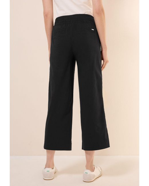 Cecil Black Stoffhose Style Neele mit elastischem Bund und Tunnelzug