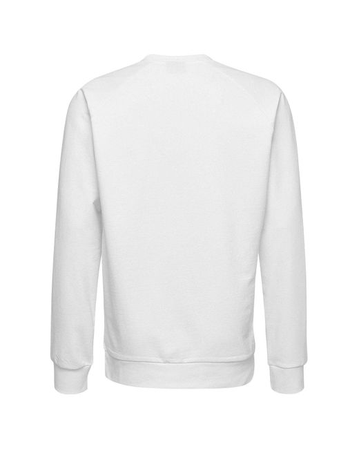 Hummel Hoodie Logoprint Sport Sweatshirt Pullover mit Raglanärmel 7250 in Weiß in White für Herren