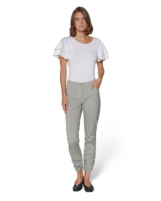 Madeleine Gray Stoffhose Vichykaro Hose