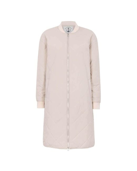 Blue Wave Pink Steppjacke Steppblouson Mia Strickkragen