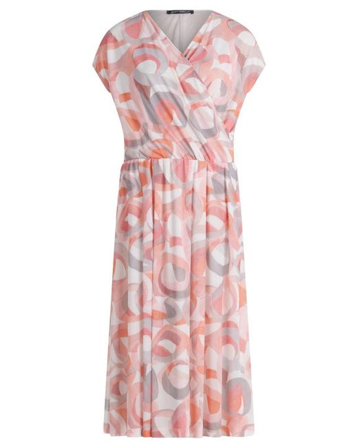 Betty Barclay Pink Sommerkleid Kleid Lang 1/2 Arm