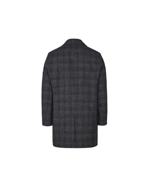CALAMAR Wollmantel grau regular fit (1-tlg) in Blue für Herren