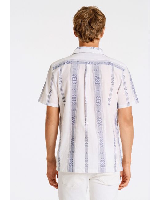 Lindbergh Flanellhemd Freizeithemd in White für Herren