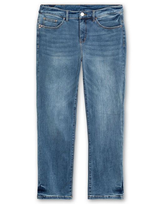 Sheego Blue Gerade Jeans Große Größen mit Bodyforming-Effekt