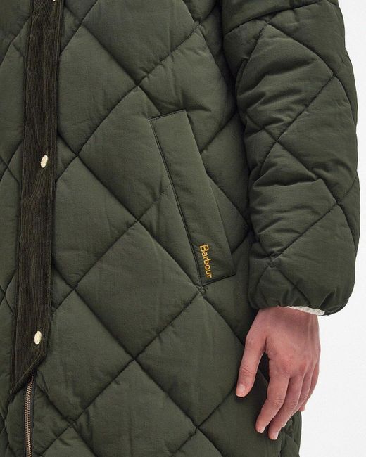 Barbour Green Steppmantel Bearnie