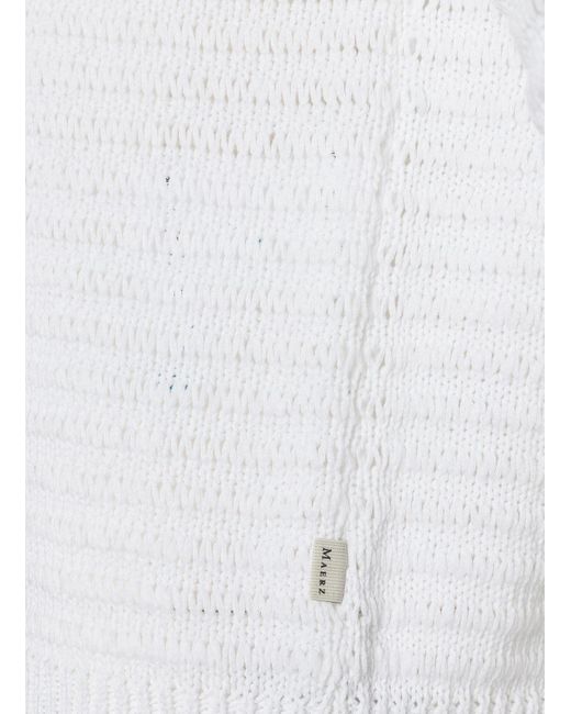 Maerz White Strickfleece- Pullover Rundhals /1 Arm