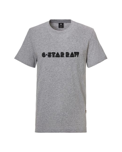 G-Star RAW Shirt Graphic script r t in Gray für Herren