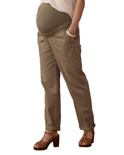 Envie de Fraise Brown 7/8-Umstandshose im Cargo-Style