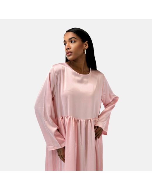Elara Pink Sommerkleid Maxikleid Kleid (1-tlg)