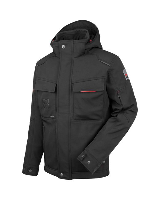 Würth MODYF Softshelljacke Scorpius Winterjacke in Black für Herren