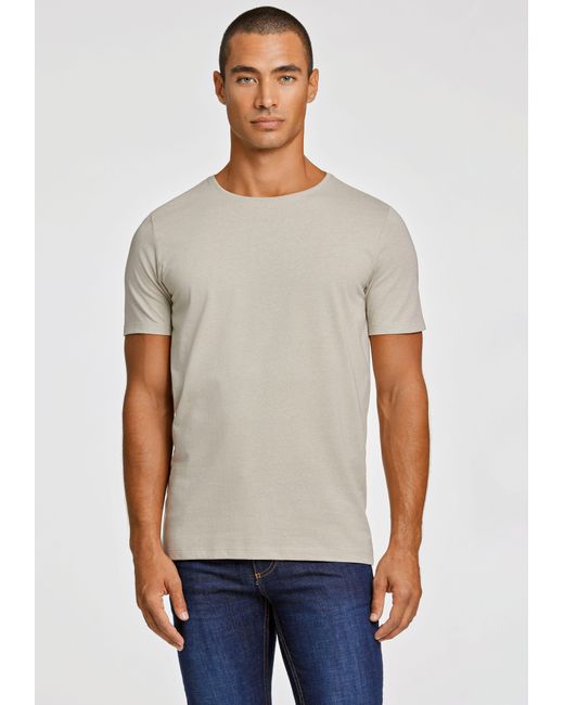 Lindbergh T-Shirt mit Rundhalsausschnitt in Gray für Herren