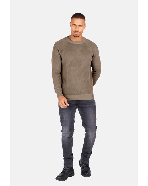Key Largo Pullover SCOOTER Strickpullover R-Neck (1-tlg) in Brown für Herren