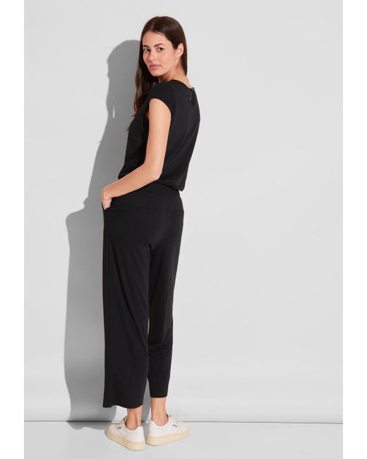 Street One Black Overall in Unifarbe