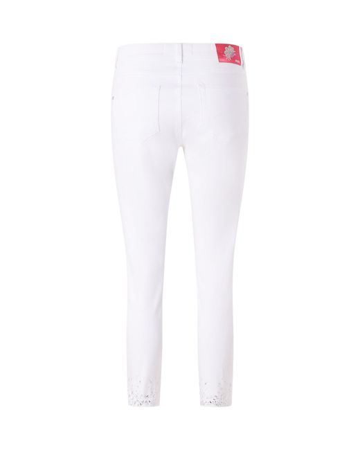 ANGELS White Slim-fit-Jeans ORNELLA SPARKLE bleached blue used