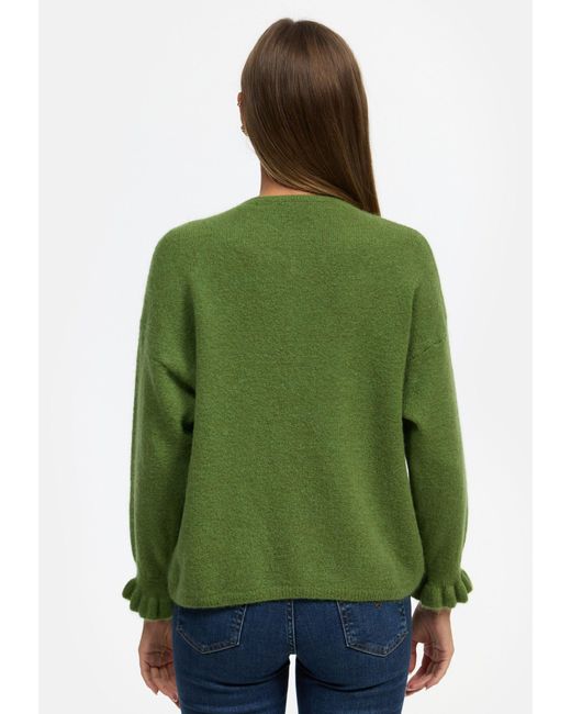 Decay Green Strickjacke Jacke-01 (1-tlg) Unifarbe