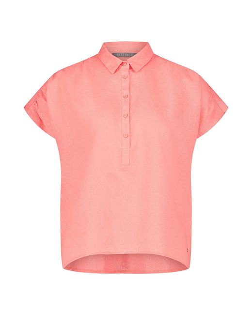 BETTY&CO Pink Klassische Bluse Lang 1/2 Arm