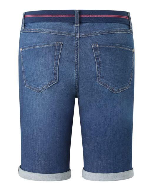 ANGELS Blue Shorts Jeans Bermuda TU Sporty mit Dehnbund