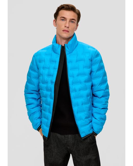 S.oliver Allwetterjacke Jacke mit Reißverschlusstaschen Logo in Blue für Herren