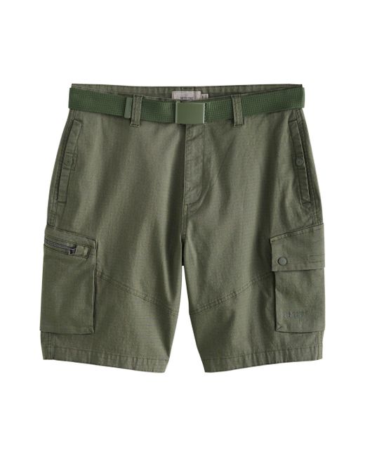Next Shorts Cargoshorts aus Ripstop mit Gürtel (2-tlg) in Green für Herren