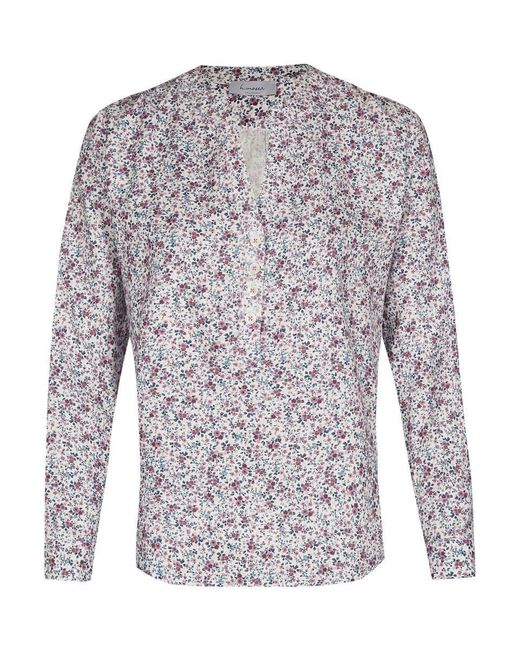 Felicitas Purple Trachtenbluse