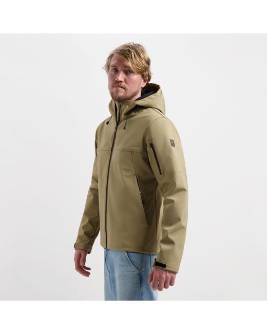 Travelin ' Softshelljacke Stian Men Brown L in Green für Herren