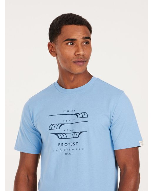 Protest Kurzarmshirt PRTRIMBLE t-shirt Dusk Blue für Herren