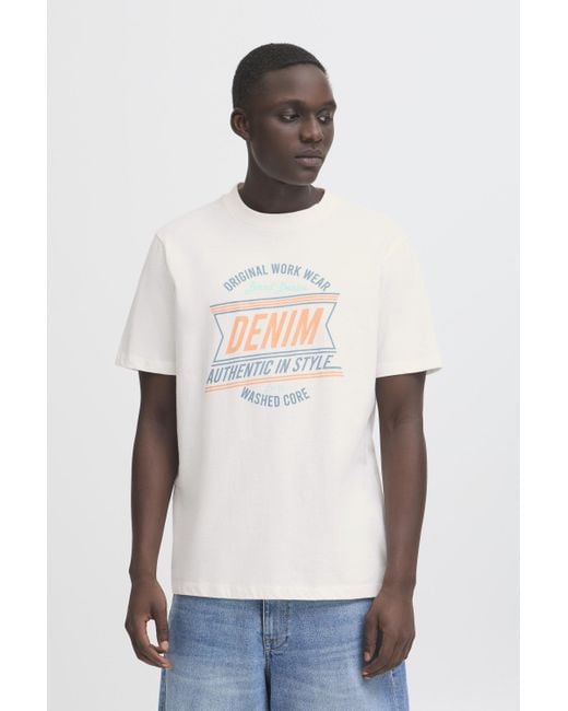 Blend Rundhalsshirt BHJES in White für Herren