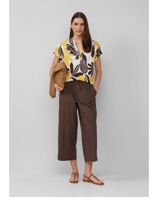 S.oliver Multicolor Shirttop Strukturiertes T-Shirt im Relaxed Fit mit V-Ausschnitt