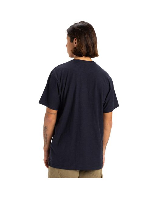 Quiksilver T-Shirt SLUB ROUNDNECK in Blue für Herren