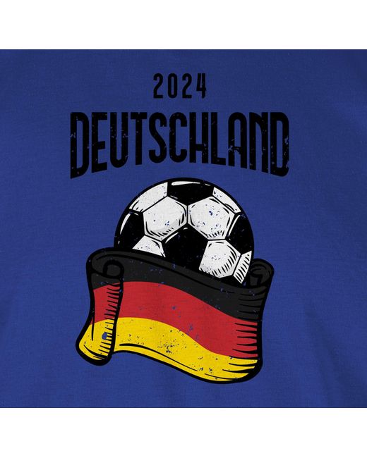 Shirtracer T-Shirt Germany Deutschland 2024 Fussball EM Fanartikel in Blue für Herren