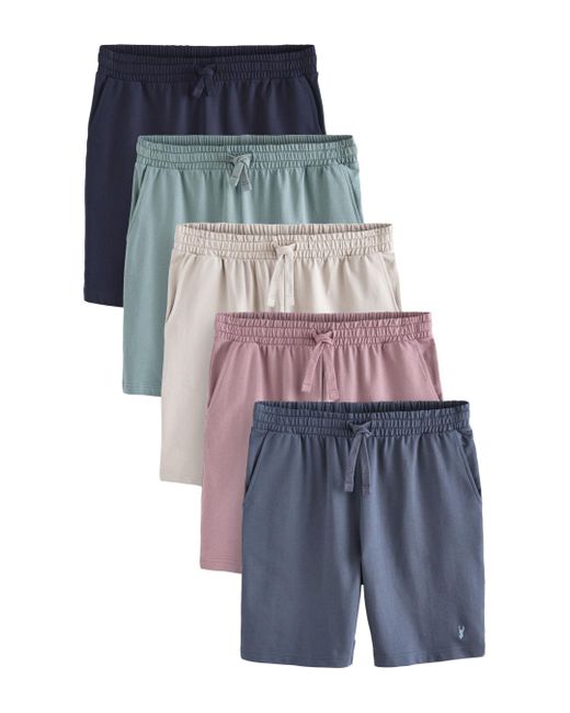 Next Schlafshorts Leichte Regular Fit Shorts im 5er-Pack (5-tlg) in Green für Herren