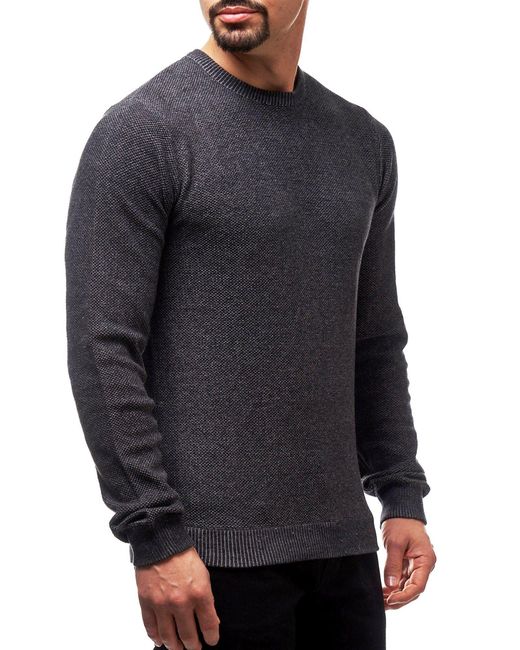 JEFF Strickpullover Crespo in Blue für Herren