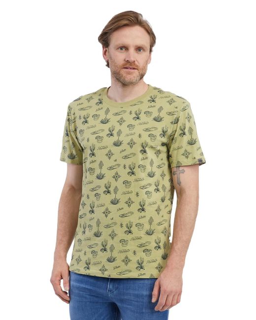 Ragwear Kurzarmshirt M Dami Kurzarm-Shirt in Green für Herren