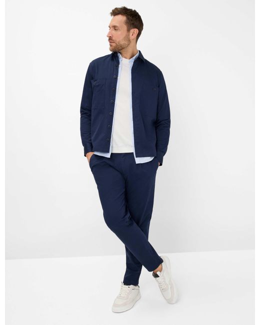Brax Langarmhemd Style DANIEL in Blue für Herren