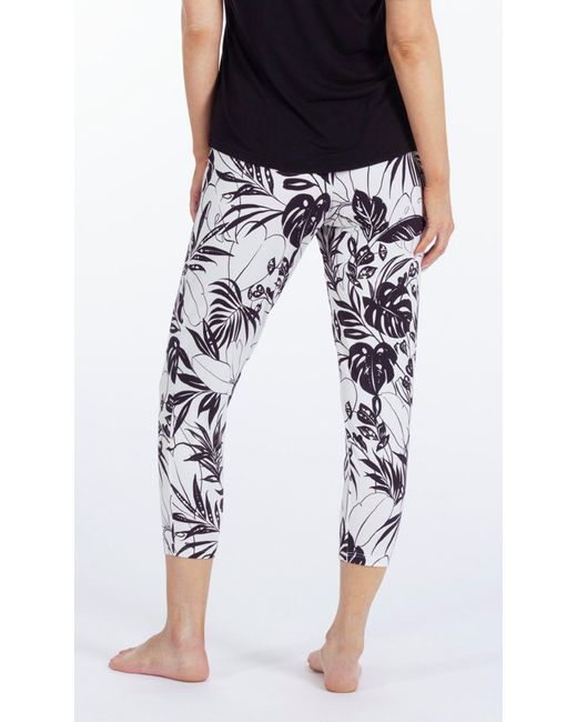 NINA VON C Black Pyjamahose 7/8 Länge (1-tlg) Modisches Design